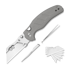Kizer Cutlery C01C Uti 1 sulankstomas peilis, Gray G-10 & Bead Blast