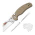 Складной нож Kizer Cutlery C01C Uti 2, Brown G-10 & Bead Blast