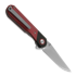 Kizer Cutlery Comet, Red Denim Micarta, Satin