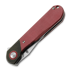 Kizer Cutlery Comet, Red Denim Micarta, Satin
