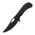 Kizer Cutlery - Cyclone S35VN, Black Ti & Purple Haze FatCarbon, Matte DLC Ultra