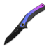 Kizer Cutlery Draca S45VN sulankstomas peilis, Black Aluminum & Gradient Crystallized Ti, PVD