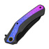 Kizer Cutlery Draca S45VN kääntöveitsi, Black Aluminum & Gradient Crystallized Ti, PVD