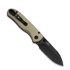 Kizer Cutlery Drop Bear 2 Button Lock kääntöveitsi, Tan Aluminum, DLC