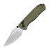 Coltello pieghevole Kizer Cutlery Drop Bear 2 Clutch Lock, Green Micarta, Satin