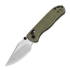 Kizer Cutlery Drop Bear 2 Clutch Lock 折叠刀, Green Micarta, Satin