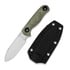 Kizer Cutlery - Drop Bear Fix 3 14C28N, Green Micarta, Stonewash