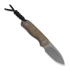 Kizer Cutlery Drop Bear Fixed 14C28N, Brown Burlap Micarta