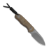 Kizer Cutlery Drop Bear Fixed 14C28N, Brown Burlap Micarta