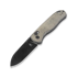 Kizer Cutlery Drop Bear Green Micarta kääntöveitsi, Black Stonewash
