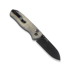 Kizer Cutlery Drop Bear Green Micarta kääntöveitsi, Black Stonewash