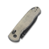 Kizer Cutlery Drop Bear Green Micarta sulankstomas peilis, Black Stonewash
