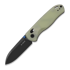 Kizer Cutlery - Drop Bear Nitro-V, Glow In the Dark G-10, Black PVD