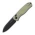 Kizer Cutlery Drop Bear Nitro-V foldekniv, Glow In the Dark G-10, Black PVD