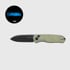 Kizer Cutlery Drop Bear Nitro-V foldekniv, Glow In the Dark G-10, Black PVD