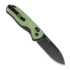 Kizer Cutlery Drop Bear Nitro-V sulankstomas peilis, Green Carbon Fibre