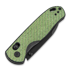 Kizer Cutlery Drop Bear Nitro-V foldekniv, Green Carbon Fibre