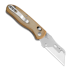 Kizer Cutlery Drop Bear Utility sulankstomas peilis, Brown Micarta