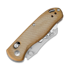Coltello pieghevole Kizer Cutlery Drop Bear Utility, Brown Micarta