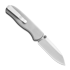 Kizer Cutlery Drop Bear Zero M390 kääntöveitsi, Light Gray Aluminum, Satin