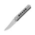 Kizer Cutlery Feist 2 X Series Clip Point 折叠刀, Gray Titanium, Stonewash