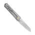 Kizer Cutlery Feist 2 X Series Reverse Tanto sulankstomas peilis, Gray Titanium, Stonewash