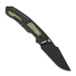 Briceag Kizer Cutlery Feweed XL S90V, Black Titanium & Gold Aluminum, Matte DLC Ultra