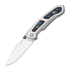 Kizer Cutlery Feweed XL S90V folding knife, Gray Titanium & Nebula FatCarbon, Satin