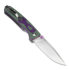 Kizer Cutlery Fighter Linerlock kääntöveitsi, Purple/Green G-10, Satin