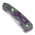 Kizer Cutlery Fighter Linerlock sulankstomas peilis, Purple/Green G-10, Satin