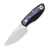 Kizer Cutlery Finch AEB-L kniv, Black G-10 & Blue/White Vortex Micarta, Satin