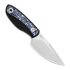 Kizer Cutlery Finch AEB-L kniv, Black G-10 & Blue/White Vortex Micarta, Satin