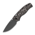 Kizer Cutlery - Glaux 14C28N, Black/Gray Vortex Micarta, Gray Stonewash PVD