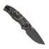 Kizer Cutlery Glaux 14C28N fällkniv, Black/Gray Vortex Micarta, Gray Stonewash PVD