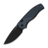 Kizer Cutlery - Glaux 14C28N, Blue Aluminum, Black Stonewash PVD
