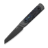 Coltello Kizer Cutlery Hallow 10V, Gray Aluminum & Green/Blue CF, Gunmetal PVD