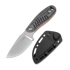Kizer Cutlery Hare Nitro-V סכין, Black Micarta
