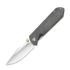 Coltello pieghevole Kizer Cutlery Harpoon Fold Elmax, Gray Titanium & Black Norplex UltreX, Satin