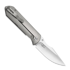 Kizer Cutlery Harpoon Fold Elmax sulankstomas peilis, Gray Titanium & Black Norplex UltreX, Satin