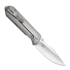 Coltello pieghevole Kizer Cutlery Harpoon Fold Elmax, Gray Titanium & Black Norplex UltreX, Satin