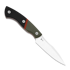 Kizer Cutlery Hissbite AEB-L kniv, OD Green/Black/Red G-10, Satin