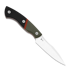 Kizer Cutlery Hissbite AEB-L kniv, OD Green/Black/Red G-10, Satin