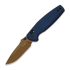 Складной нож Kizer Cutlery Khamsin Nitro-V, Patterned Navy Blue Aluminum, Sunset Metal PVD
