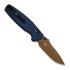Складной нож Kizer Cutlery Khamsin Nitro-V, Patterned Navy Blue Aluminum, Sunset Metal PVD
