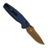 Складной нож Kizer Cutlery Khamsin Nitro-V, Patterned Navy Blue Aluminum, Sunset Metal PVD