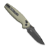Складной нож Kizer Cutlery Khamsin Nitro-V, Patterned Sand Aluminum, Stonewash Gray PVD