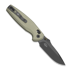 Складной нож Kizer Cutlery Khamsin Nitro-V, Patterned Sand Aluminum, Stonewash Gray PVD