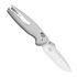 Складной нож Kizer Cutlery Khamsin Nitro-V, Patterned Silver Aluminum, Satin