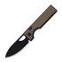 Kizer Cutlery Little Ringbo AEB-L sulankstomas peilis, Brown Aluminum, Black Stonewash