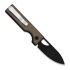 Navaja Kizer Cutlery Little Ringbo AEB-L, Brown Aluminum, Black Stonewash